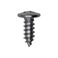 #8x7/16" Phillips Truss Head Wheel Molding Screw, Type A/AB, 5/16" Washer, Chrome