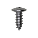 #8x7/16" Phillips Truss Head Wheel Molding Screw, Type A/AB, 5/16" Washer, Chrome