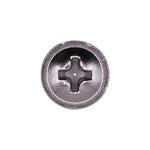 #8x7/16" Phillips Truss Head Wheel Molding Screw, Type A/AB, 5/16" Washer, Chrome