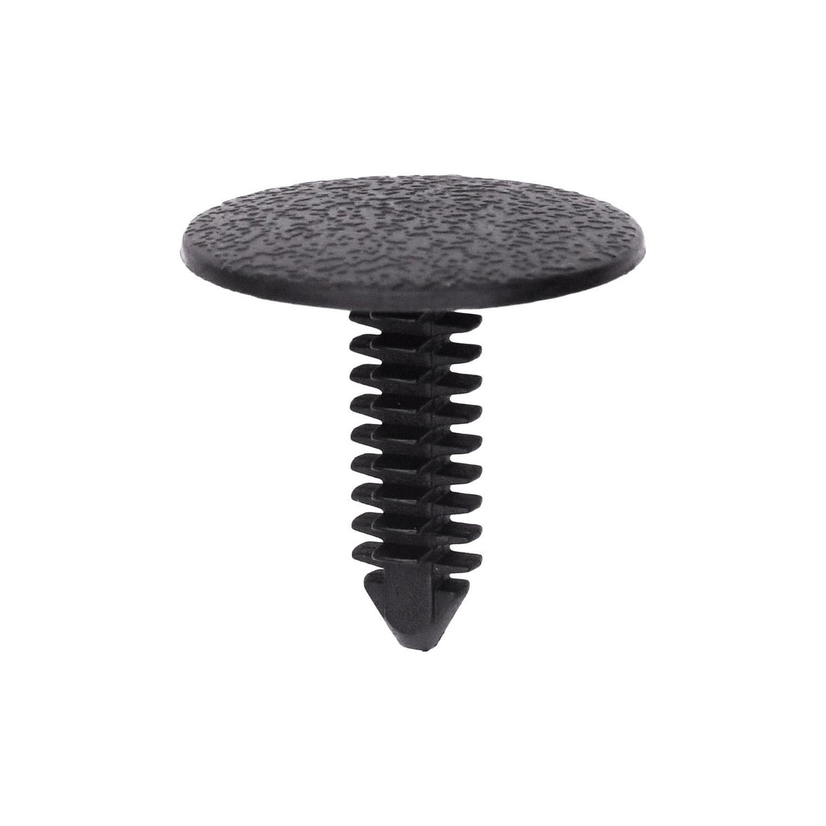 7/32"x11/16" Black Nylon Single Head Amc Trim Panel Christmas Tree Retainer, 3/4" Head