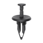 1/2"x1-1/8" Black Push-Type Bumper Fascia Retainer with Closed End, 1" Head