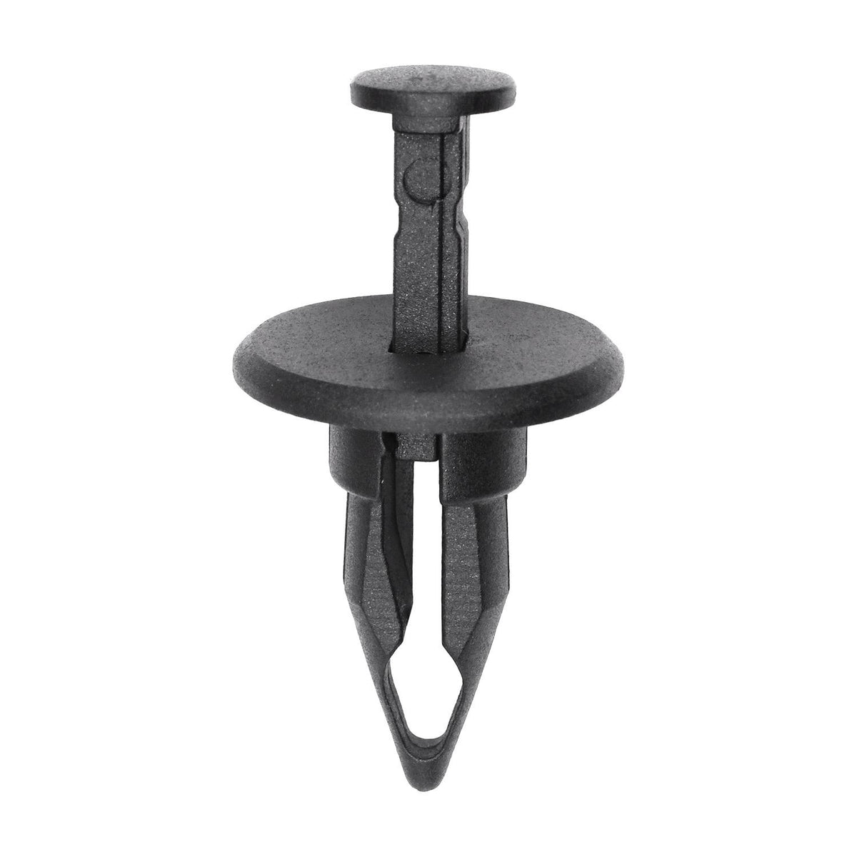 1/2"x1-1/8" Black Push-Type Bumper Fascia Retainer with Closed End, 1" Head