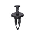 1/2"x1-3/64" Black Push-Type Bumper Fascia Retainer with Closed End, 7/8" Head