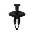 1/2"x1" Black Push-Type Bumper Fascia Retainer with Closed End, 1" Head
