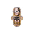 1/4"-28 Grease Fitting Straight, Plated, 9/16" Overall Length