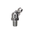 1/4"-28 45 Degrees Grease Fitting, Plated, 0.300" Thread Length
