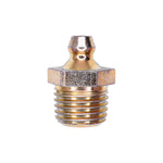1/4" NPT Grease Fitting Pipe Straight, Plated, 27/32" Overall Length