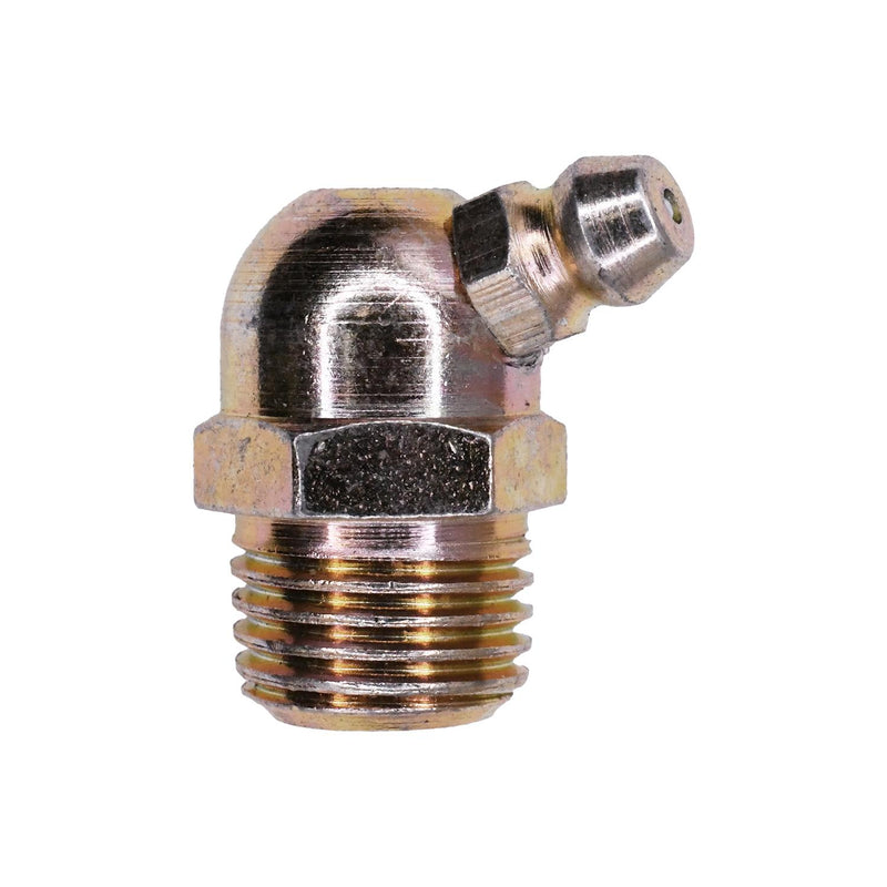 1/4" NPT 65 Degrees Grease Fitting Pipe Len, Plated