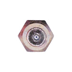 1/4"-28 Grease Fitting Straight, Plated, 7/32" Thread Length
