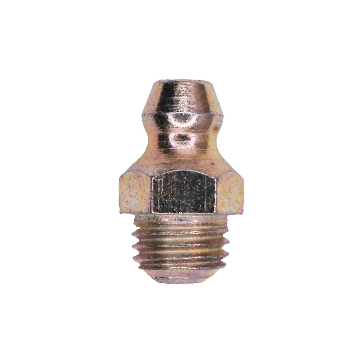 M8-1.0 Grease Fitting Short Straight, Plated