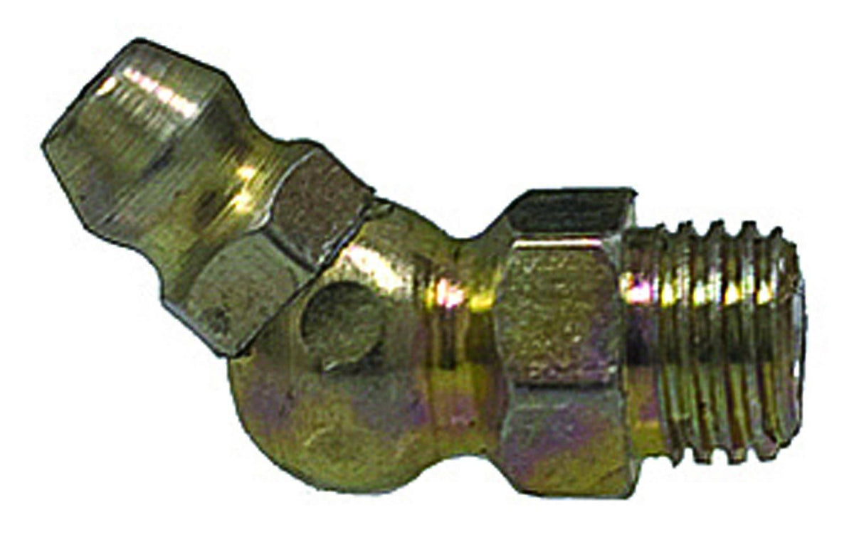 M8-1.0 45 Degrees Grease Fitting, Plated, 23mm Overall Length