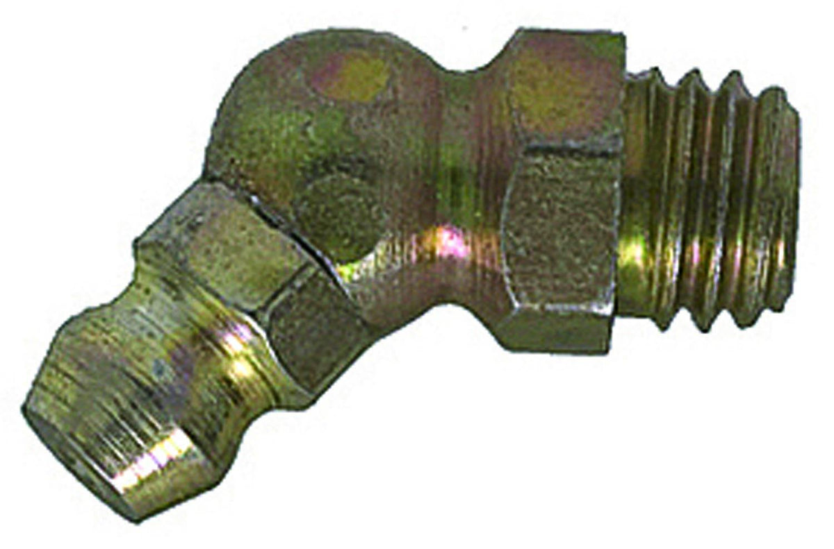 M8-1.25 45 Degrees Grease Fitting, Plated, 23mm Overall Length
