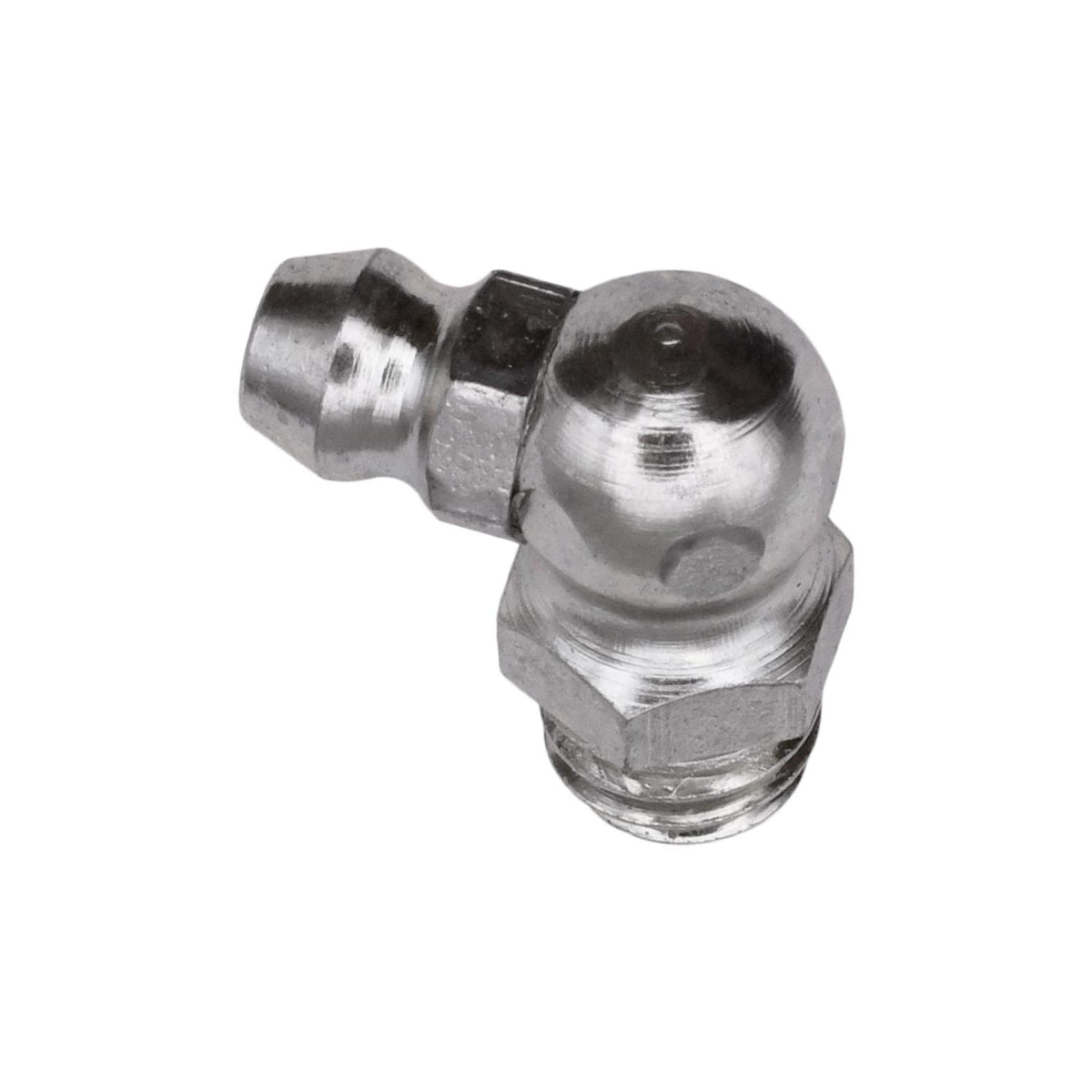 M8-1.25 90 Degrees Grease Fitting, Plated, 18mm Overall Length
