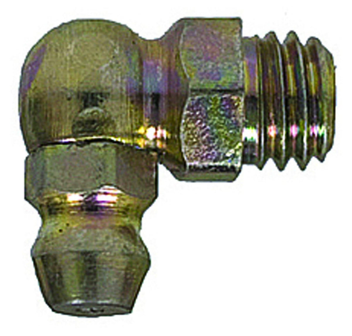 M8-1.25 90 Degrees Grease Fitting, Plated, 18mm Overall Length