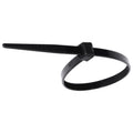 7" Black Nylon Cable Ties, 3/16" Width