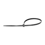 11" Black Nylon Cable Ties, 3/16" Width