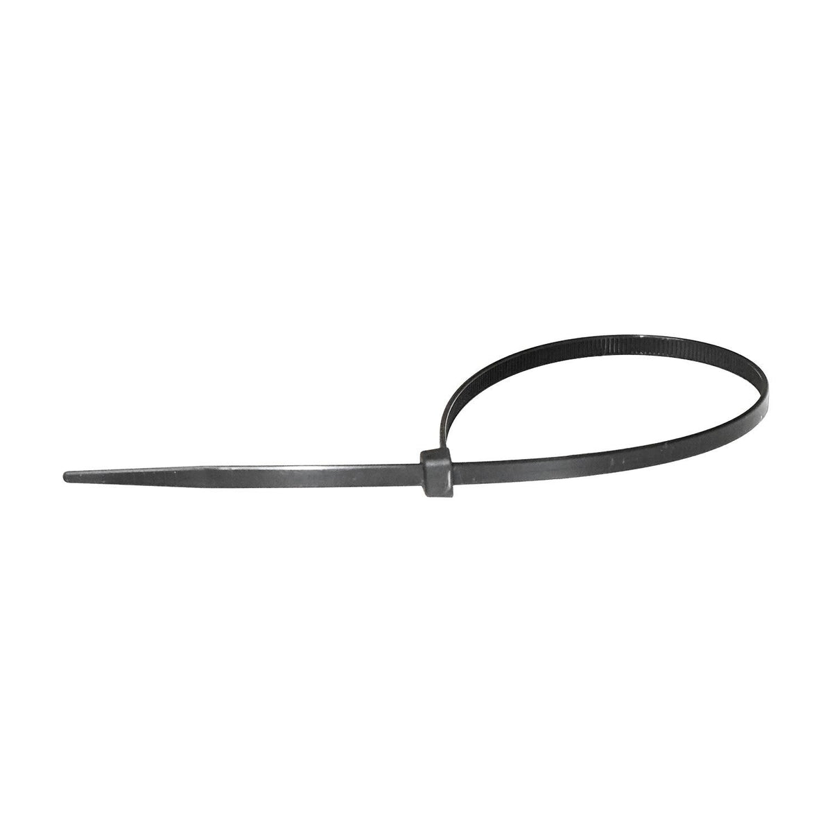 11" Black Nylon Cable Ties, 3/16" Width