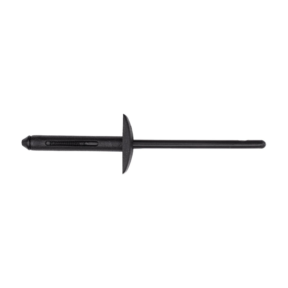 4mm Black Nylon Rivet Rectangular