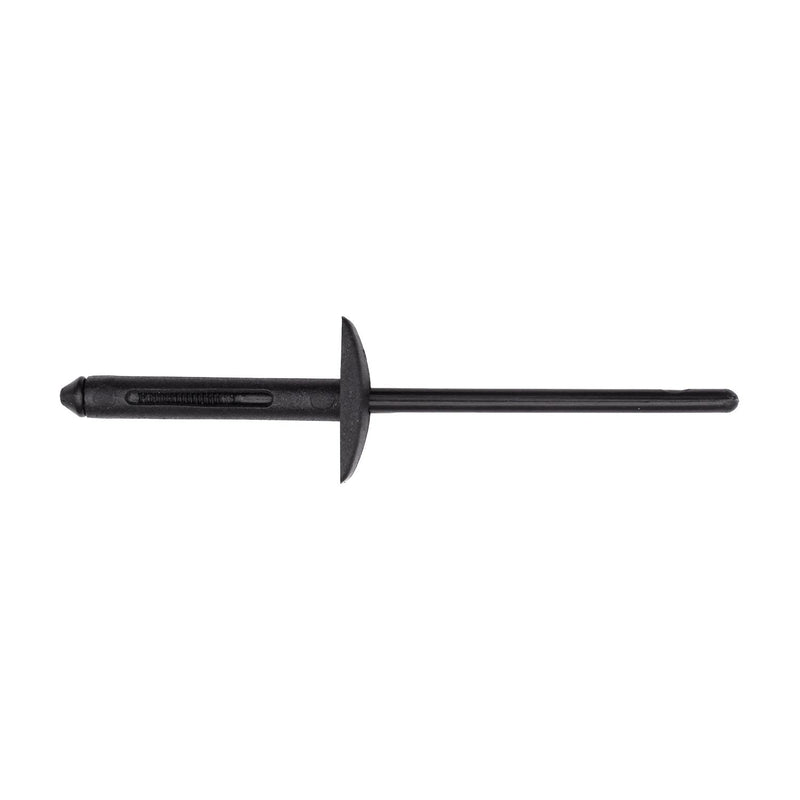 4mm Black Nylon Rivet Rectangular