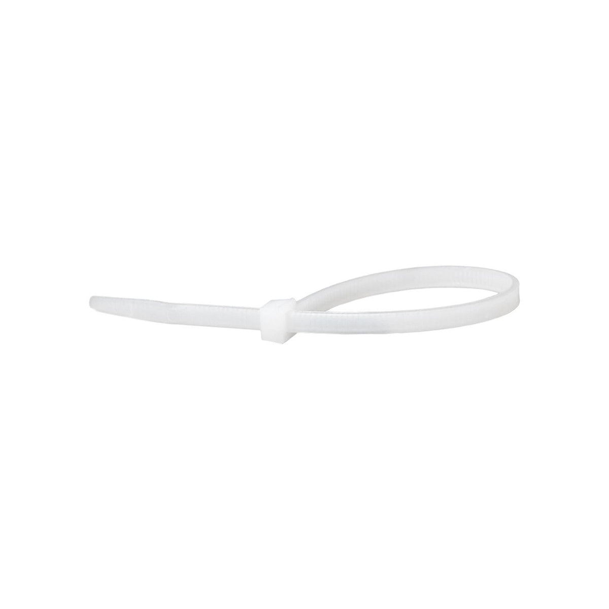 5" White Nylon Cable Ties, 1/8" Width