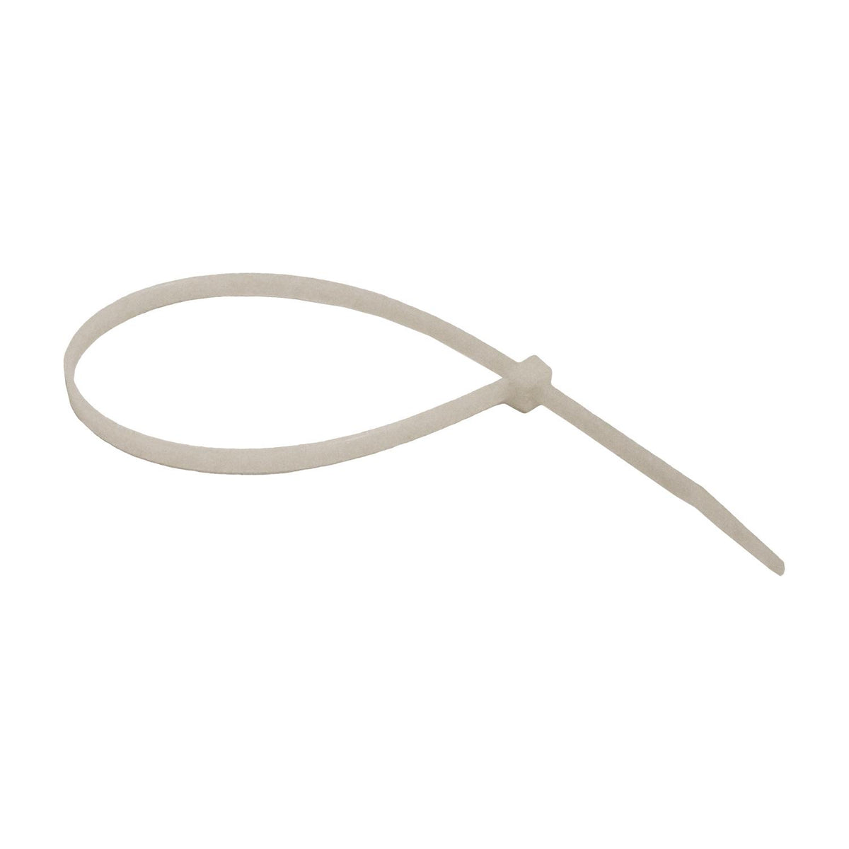 11" White Nylon Cable Ties, 5/32" Width