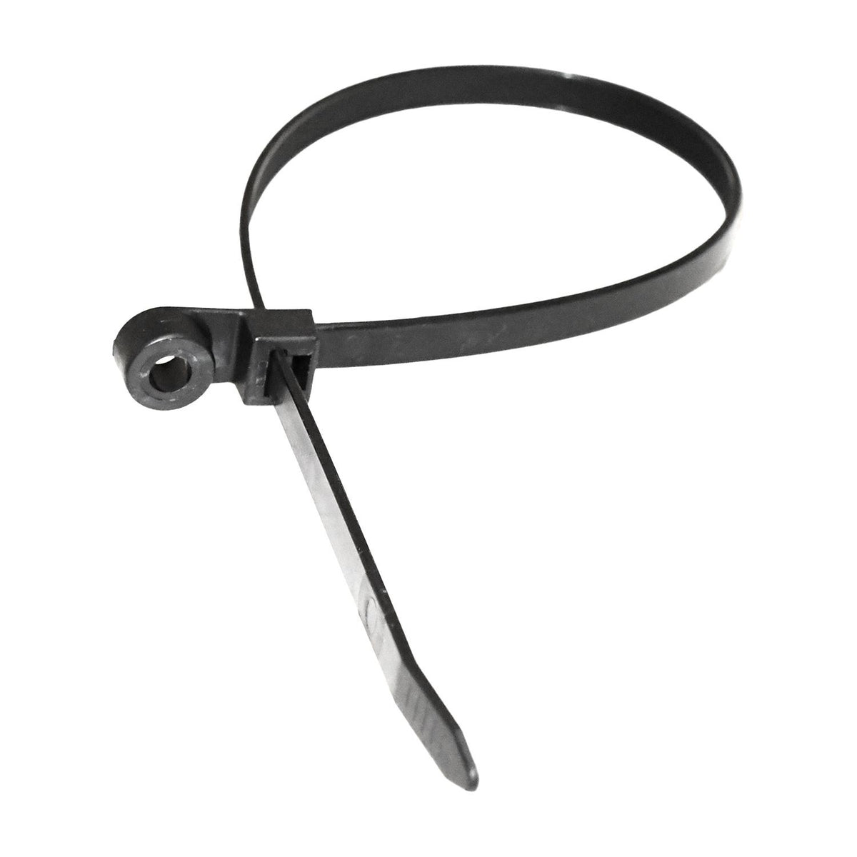 14-3/4" Black Nylon Cable Ties with Mounting Hole, 5/16" Width