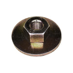 M6-1.0 Free Spinning Washer Nut, 24mm Washer, Yellow Zinc Chromate