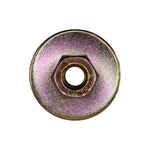 M6-1.0 Free Spinning Washer Nut, 24mm Washer, Yellow Zinc Chromate