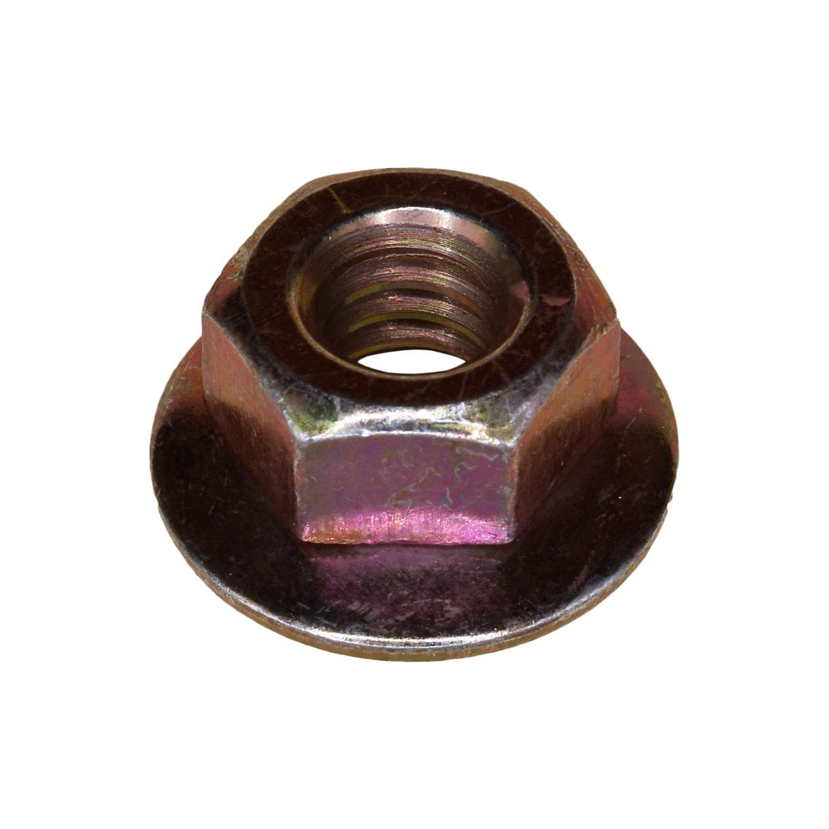 1/4"-20 Hex - Sems Free Spinning Washer Nut, 5/8" Washer, Yellow Zinc Chromate