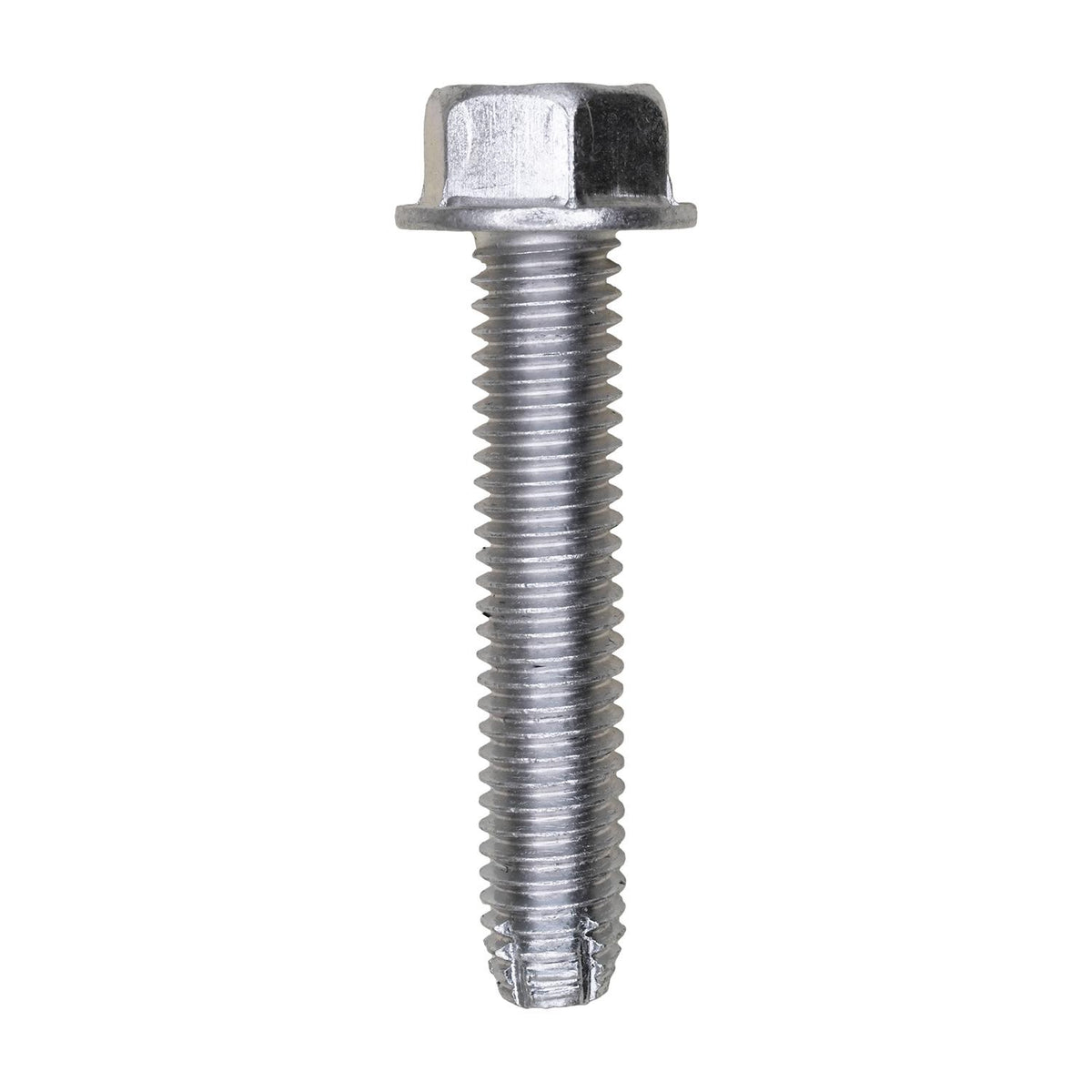 3/8"-16x2" Hex Head Washer Thread Cutting Screw, Zinc Chromate