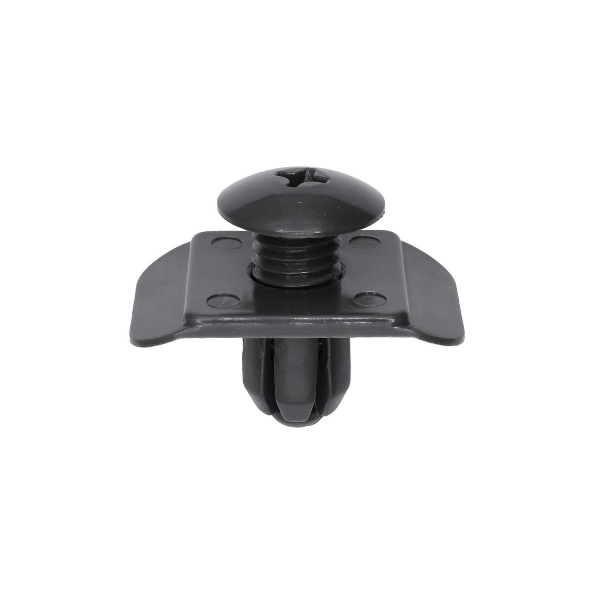 10mmx11mm Gray Screw-Type Bumper Retainer with Open End, 20mmx30mm Head