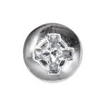 #6-32x1" Phillips Pan Head Machine Screw, Zinc