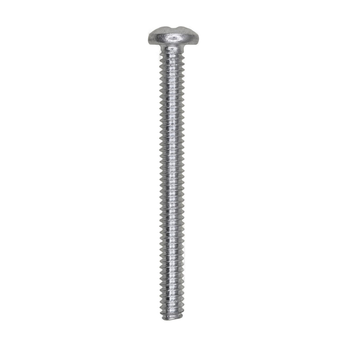 #6-32x1-1/2" Phillips Pan Head Machine Screw, Zinc