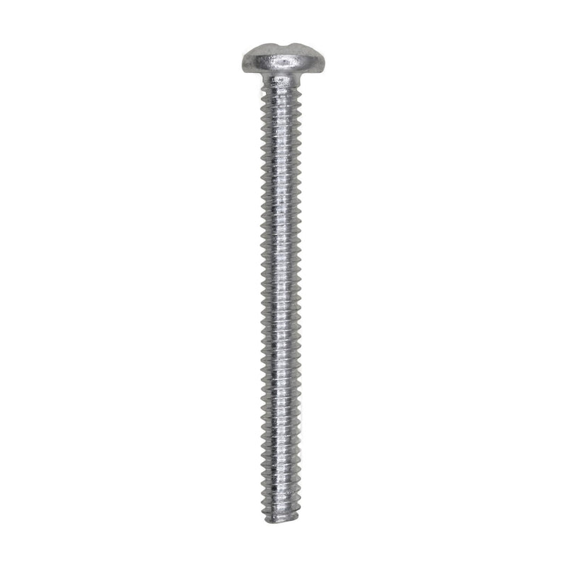 #6-32x1-1/2" Phillips Pan Head Machine Screw, Zinc