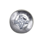 #8-32x1/2" Phillips Pan Head Machine Screw, Zinc
