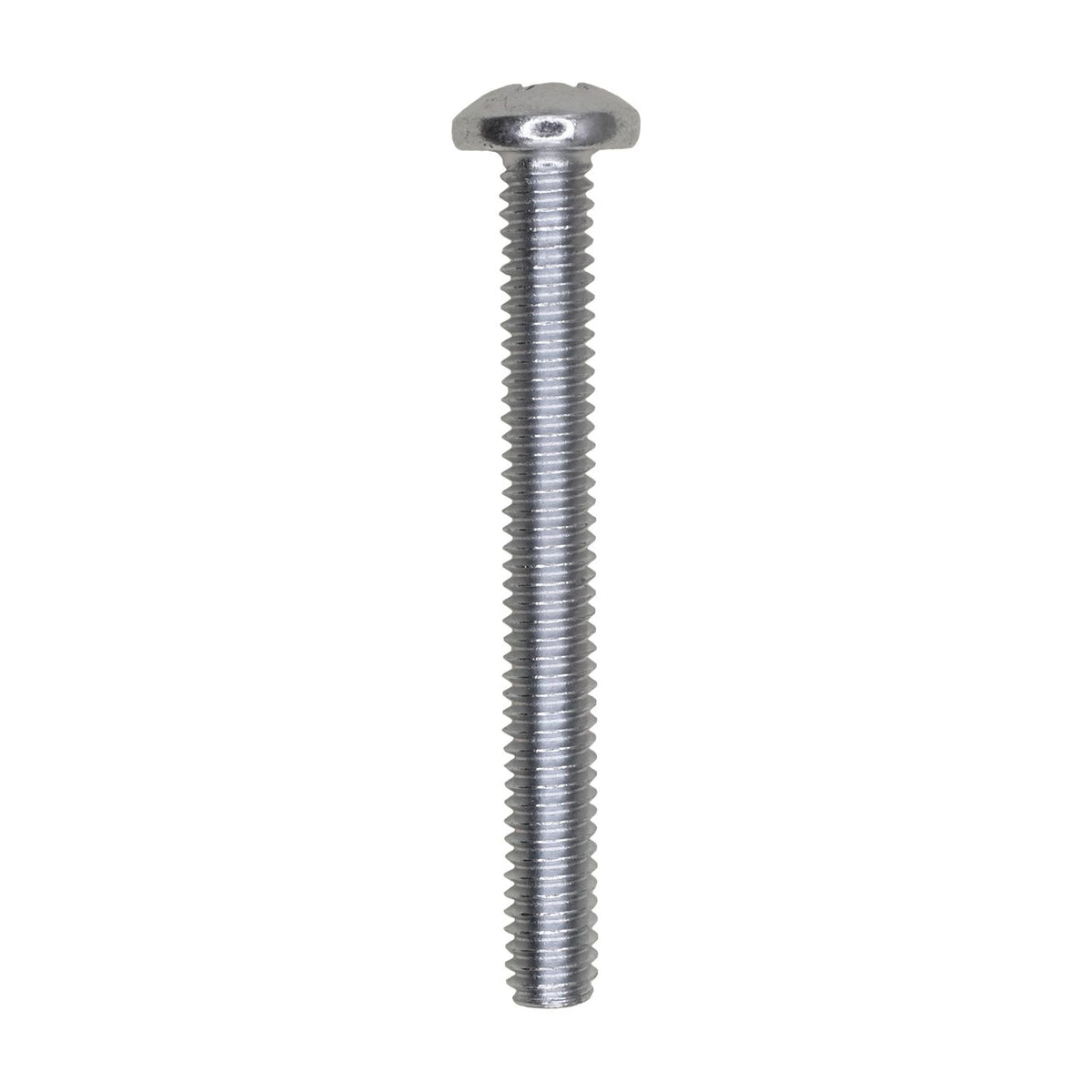 #8-32x1-1/2" Phillips Pan Head Machine Screw, Zinc