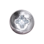 #10-24x3/8" Phillips Pan Head Machine Screw, Zinc