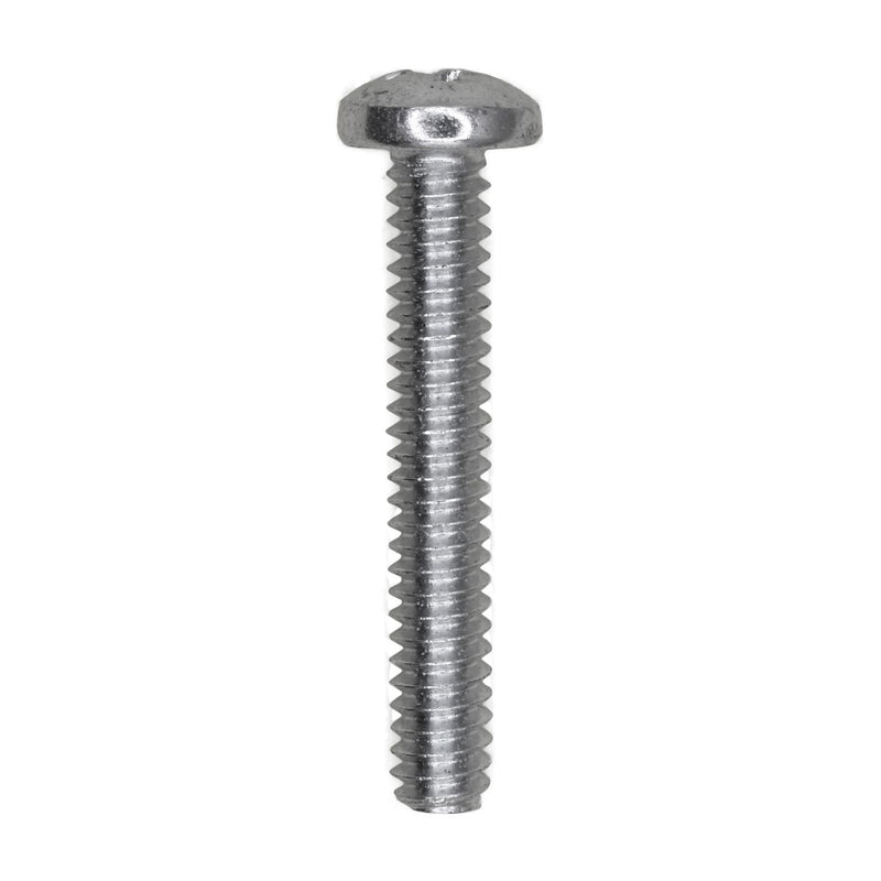 #10-24x1-1/4" Phillips Pan Head Machine Screw, Zinc