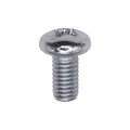 #10-32x3/8" Phillips Pan Head Machine Screw, Zinc