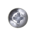 #10-32x1/2" Phillips Pan Head Machine Screw, Zinc