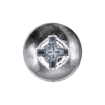 #10-32x1-1/2" Phillips Pan Head Machine Screw, Zinc