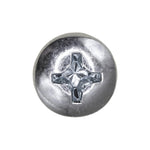 1/4"-20x3/4" Phillips Pan Head Machine Screw, Zinc