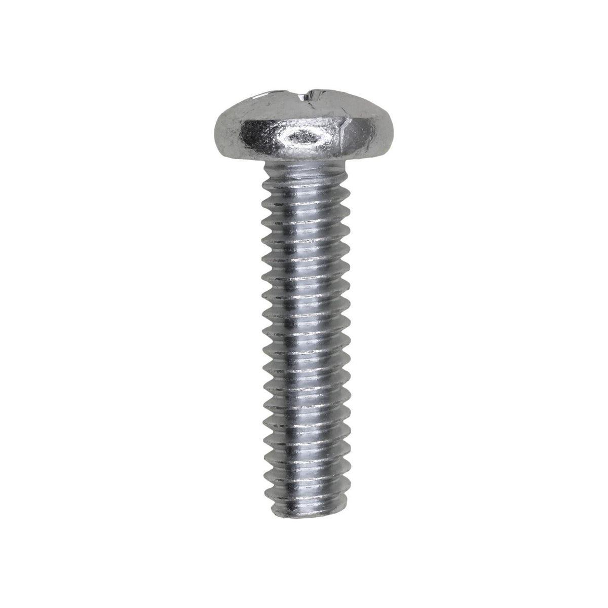 1/4"-20x1" Phillips Pan Head Machine Screw, Zinc