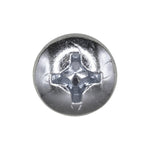 1/4"-20x1" Phillips Pan Head Machine Screw, Zinc