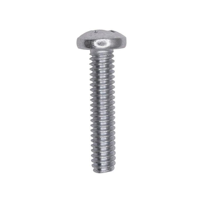 1/4"-20x1-1/4" Phillips Pan Head Machine Screw, Zinc