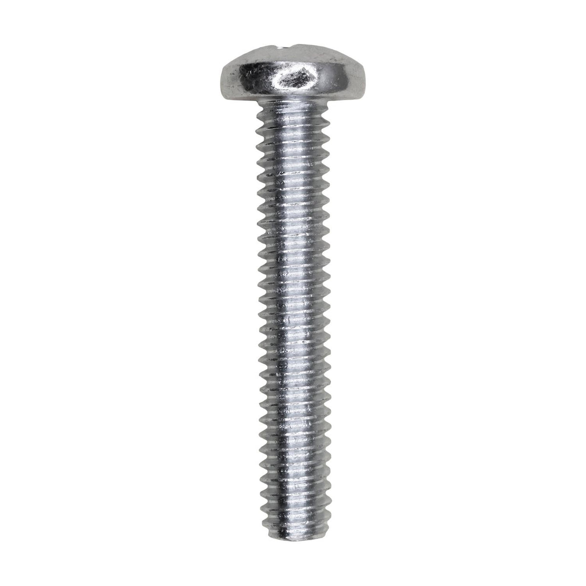 1/4"-20x1-1/2" Phillips Pan Head Machine Screw, Zinc