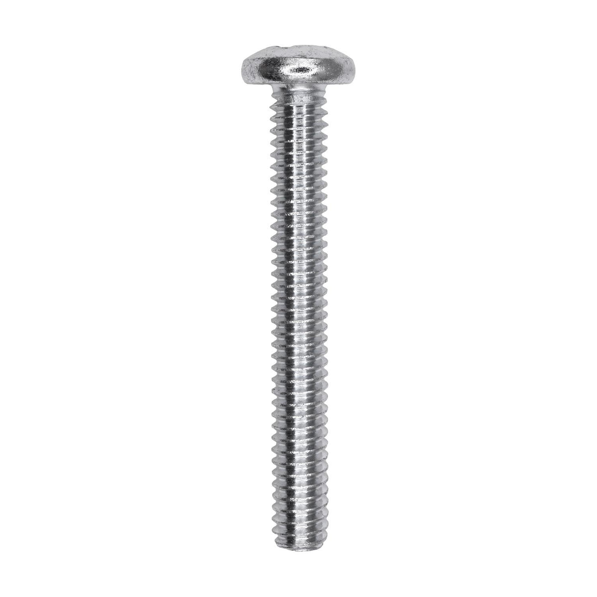 1/4"-20x2" Phillips Pan Head Machine Screw, Zinc