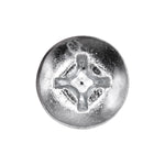 1/4"-20x2" Phillips Pan Head Machine Screw, Zinc
