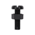 M6-1.0x20mm Slotted Pan Head License Plate Screw And Nut, Nylon