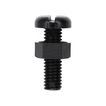 M6-1.0x20mm Slotted Pan Head License Plate Screw And Nut, Nylon